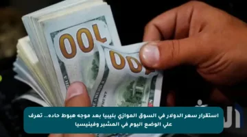 استقرار سعر الدولار في السوق الموازي بليبيا بعد موجة هبوط حادة.. تعرف على الوضع اليوم في المشير وفينيسيا